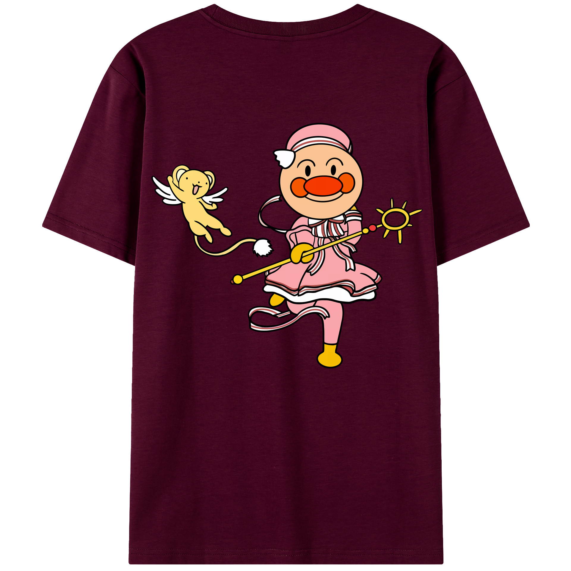 （画像用） アンパンマン Anpanman レディース半袖Tシャツ(バックプリント)